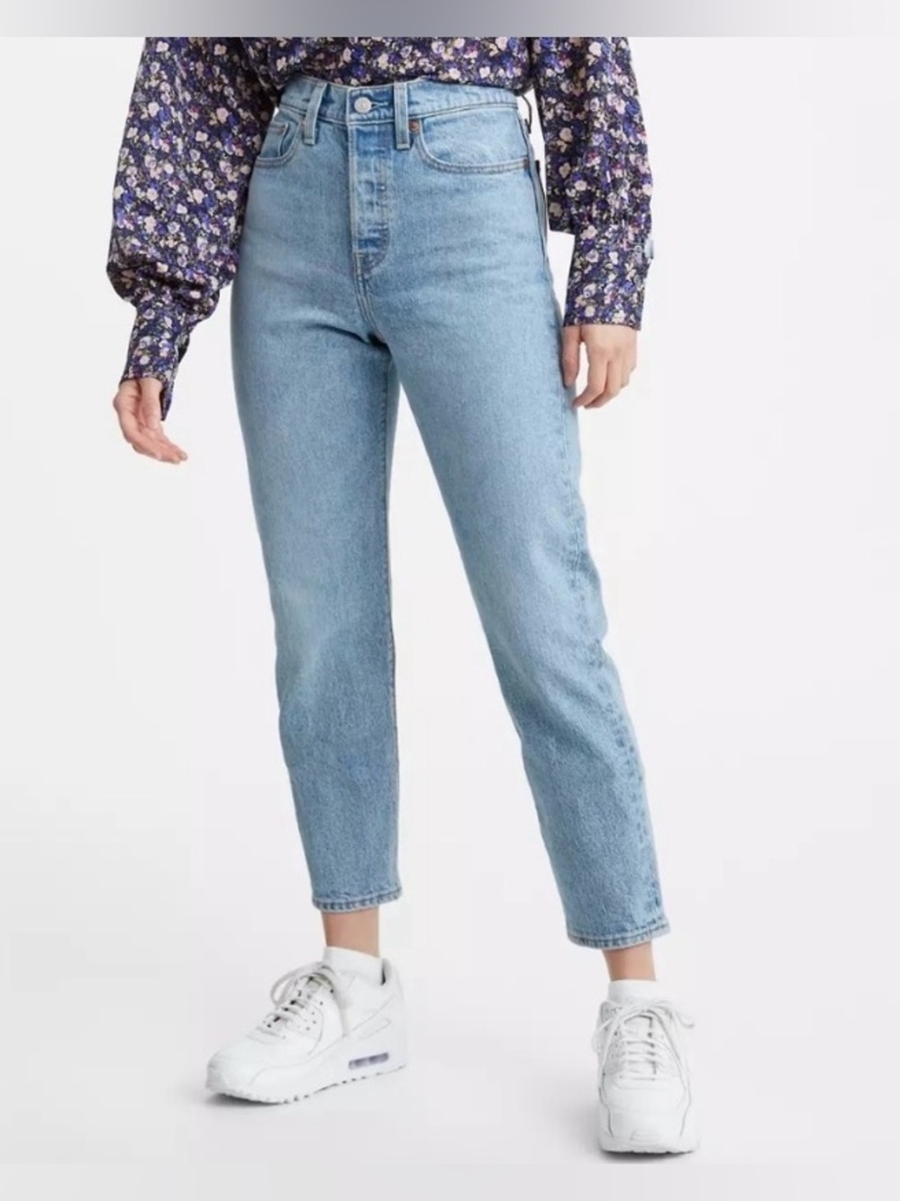 LEVI’S Premium Wedgie Icon Fit Ankle Jeans 31 Tango Light High Rise Button Fly